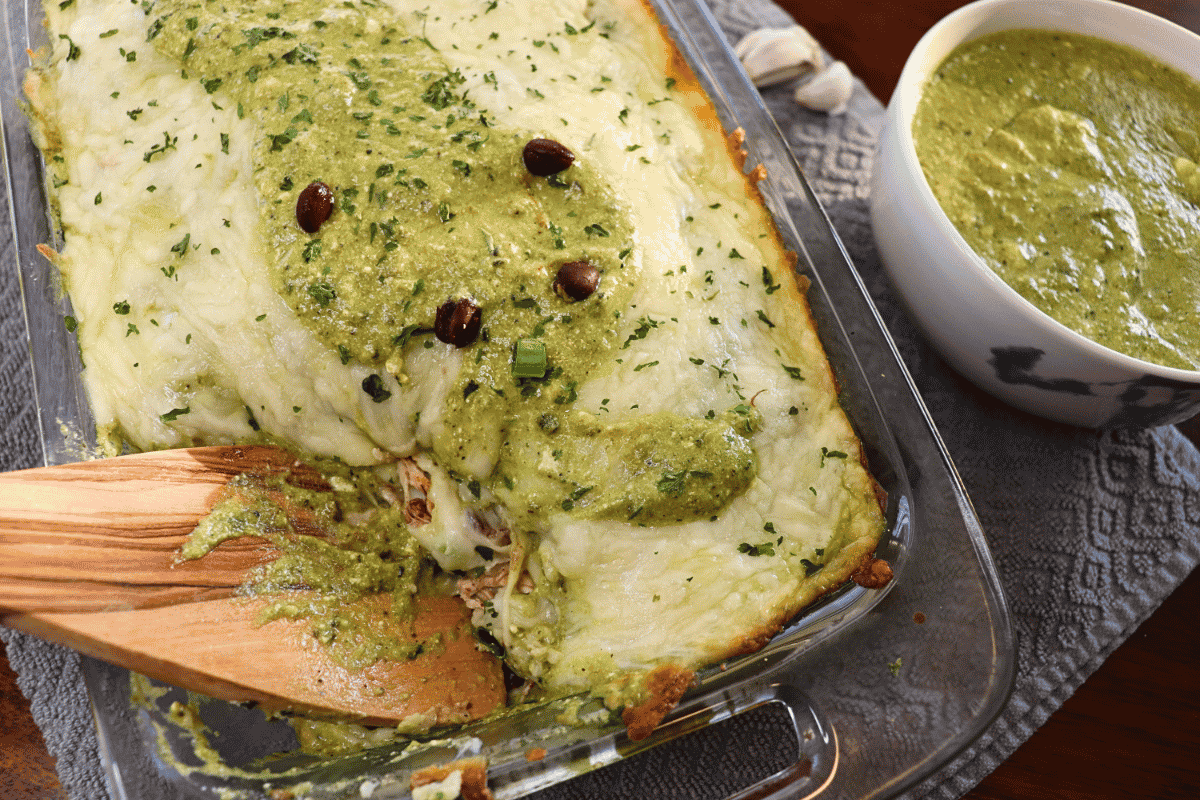 Casserole recipe and poblano crema